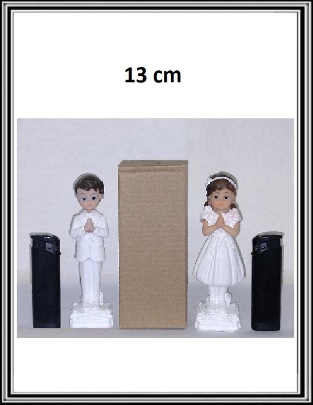 Figurka 13 cm - Dievčaa dievča v bielom - párik