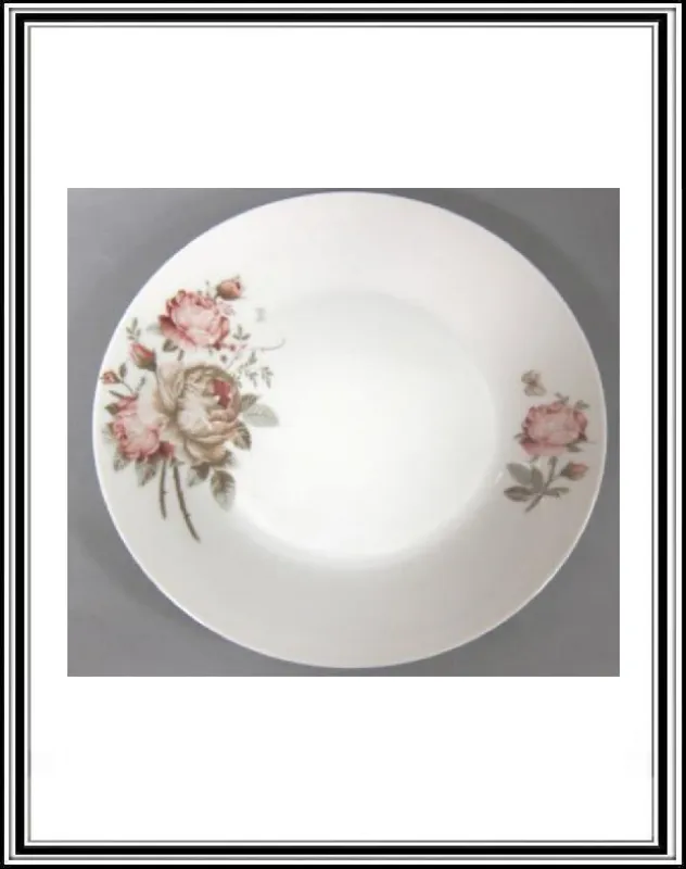 Ružové rúže -  keramický tanier dezertový  36617-YF2204 ,   19 cm