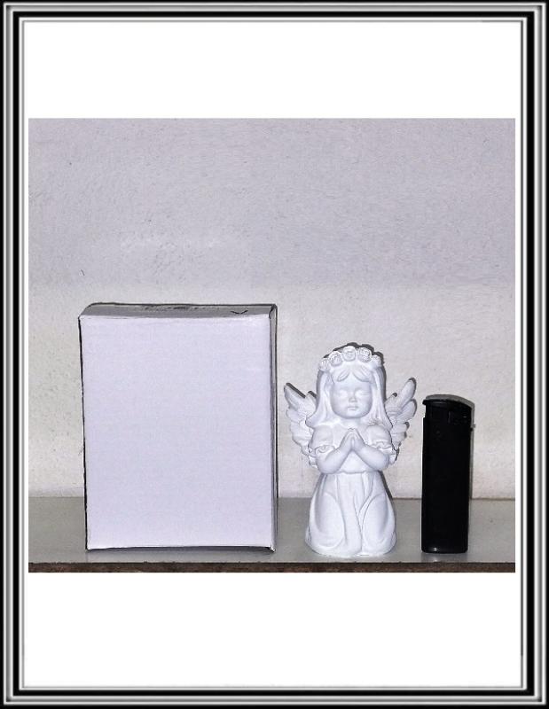 Figurka - 11 cm - Dievča biele - anjelik