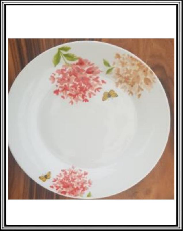 Hortenzia - keramický tanier plytký 19 cm