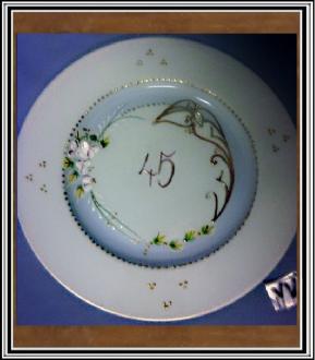 Výročný tanier veľký 45 - tka modrý