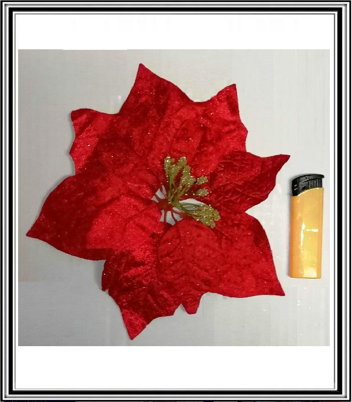 Červený kvet 23 cm semiš č.YSP20003,