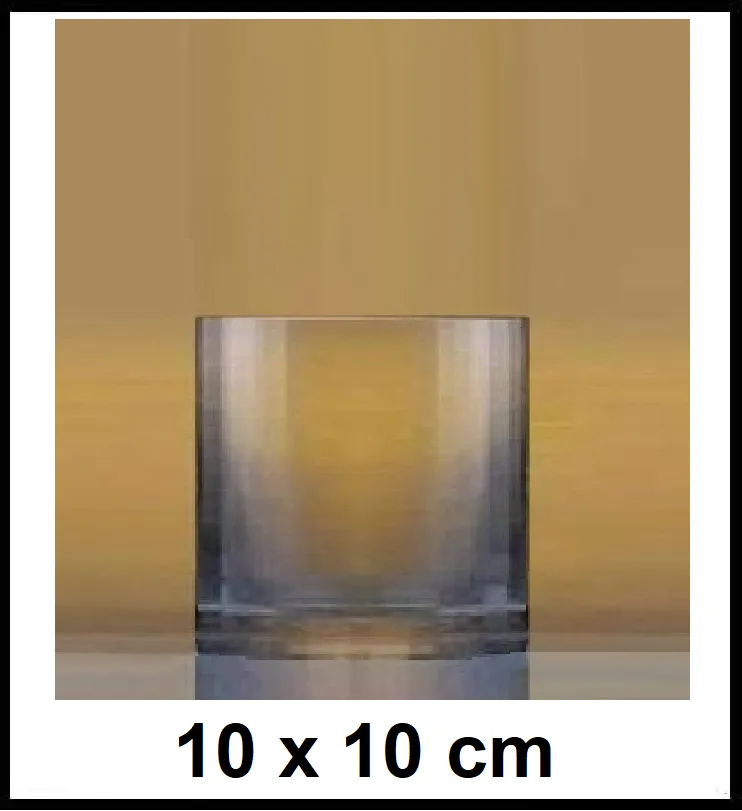 Sklenená váza TENŠIA valec priemeru 10 x 10 cm