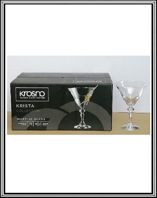 Sadá 6 ks poháre martiny 150 m KRISTA priemer 12 cm a výška 16,5 cm, K 786223