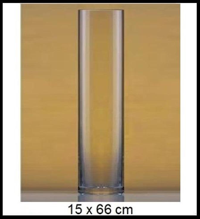 Sklenená váza 15X66 cm č LA17-886i