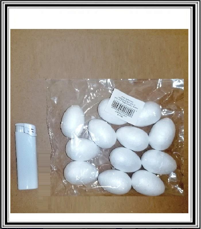 Sadá polystyrénových vajíčok 4 cm, 12 ks, TG40894
