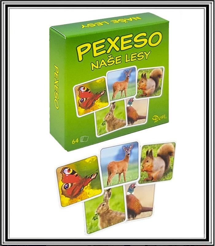 Spoločenská hra - PEXESO - Naše lesy č 9H01704 ,