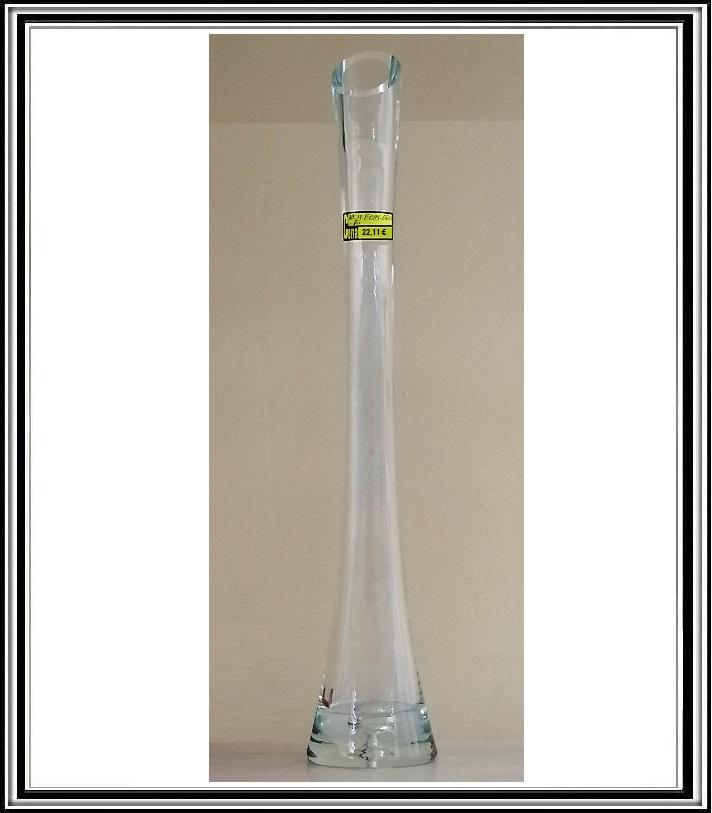 AS Sklenená váza RÚRA HRUBÁ 60 cm SKOS č 23-E095-0600