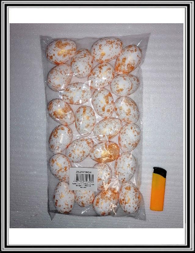 Sadá 24 ks 6 cm vajíčok JA-2181WGd,bielo oranž