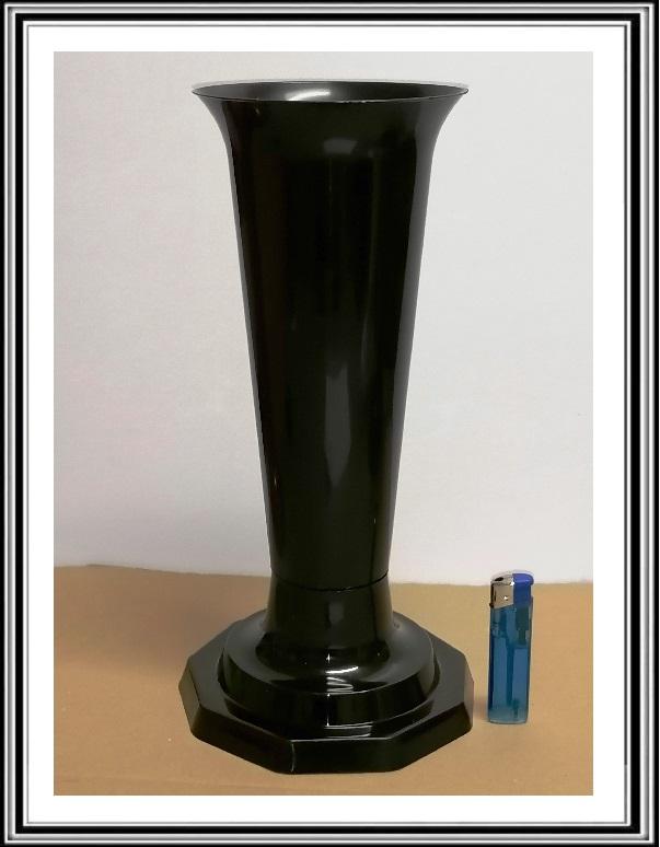 Plastová váza 2-9, 32,5 cm  čierna K 858089
