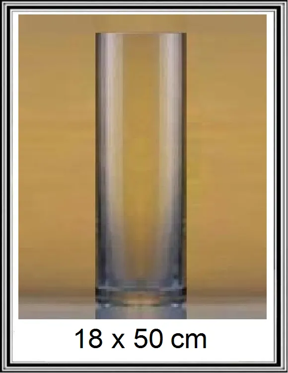 Sklenená váza 18x50 cm č 17-885D
