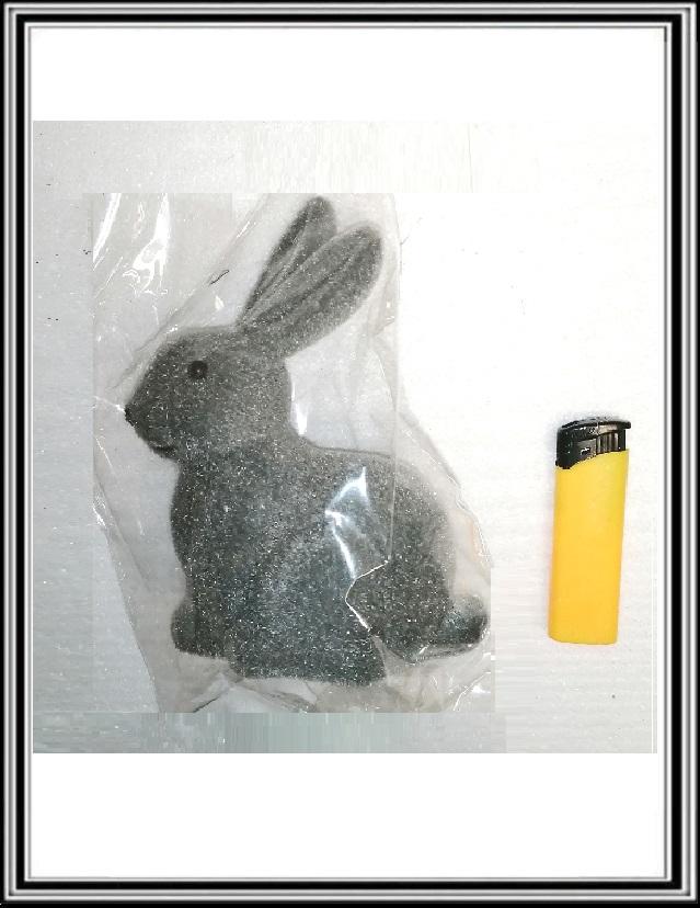 Plyšový zajačik 15,5 x 20 cm R-2169B sivý