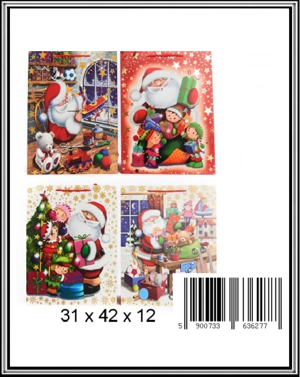 Vianočná darčeková taška 31x42x12 cm  č 1233N