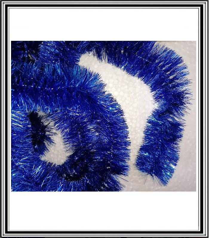 Vianočná reťaz 5 cm x 1,8 m ,006888 modrá