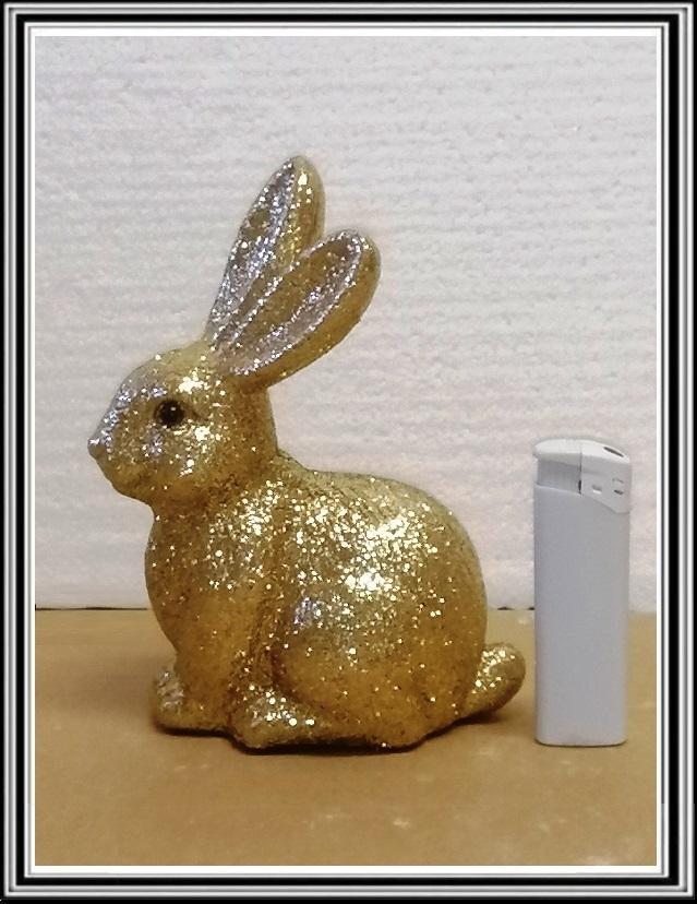 Zajačik 15 cm zlatý, TG63606-2