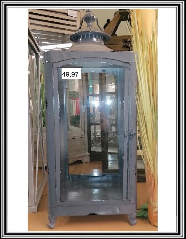 Sklenený  lampaš  veľký hnedo sivý č 169, výška 63 cm