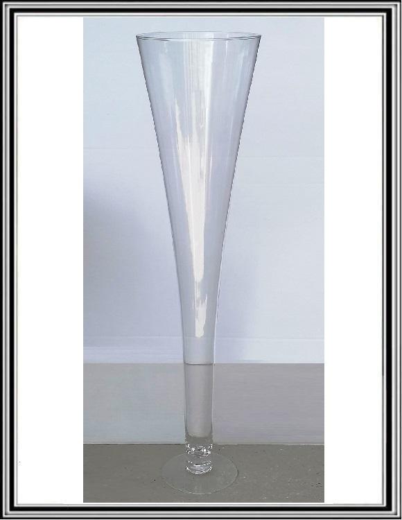 A Sklenená váza do véčka 100 cm ALEXIS , hore priemer 25 cm , dole 19 cm