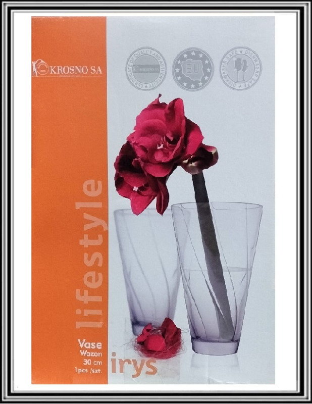 Sklenená váza 30 cm