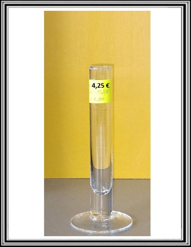 Sklenená váza - svietnik 20 cm D145-0200