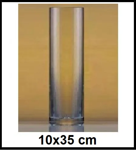 Sklenená váza 10x35 cm -č W 17-290M - hrubá