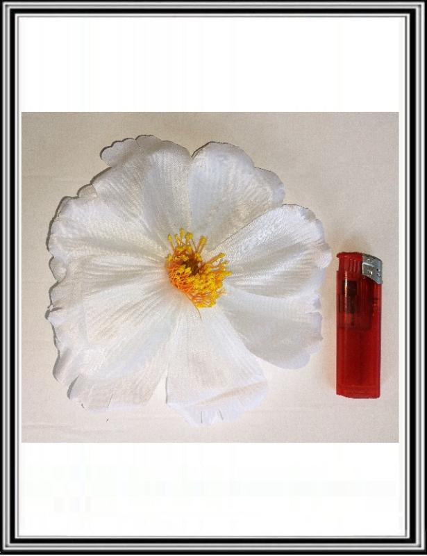 Hlavička kvetu  16 cm RHF6143, biely