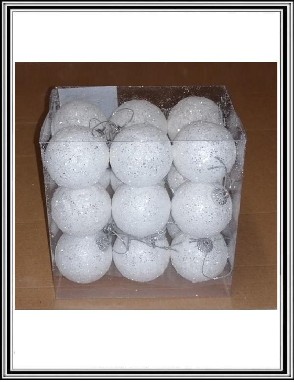Sadá 18 ks, 4,5 cm biele gule č TG57144