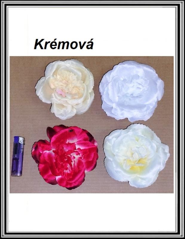 Hlavička kvetu 12 cm L049 Krémová