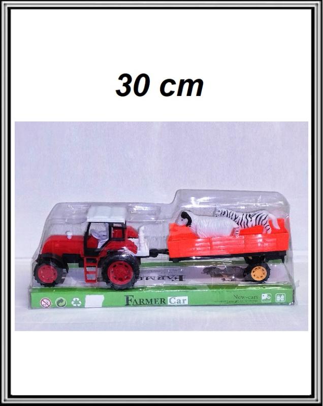 Traktor s vlečkou 30 cm a so zvieratkami č 0208H