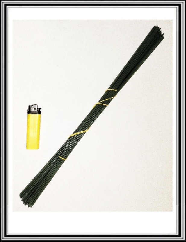 Drôt na hlavičky kvetov tvrdé dlhé 40 cm , 50 kusov