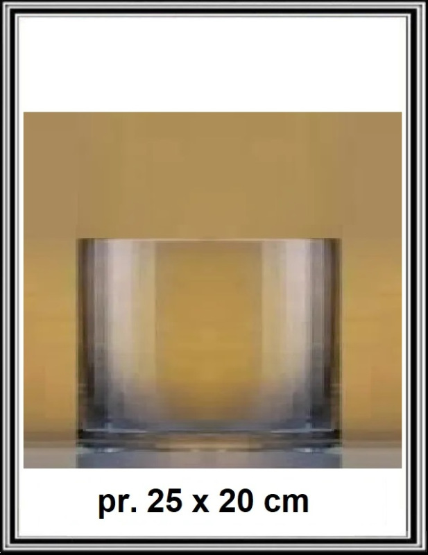 X Sklenená váza pr. 25 x 20 cm 13-LA27-259A