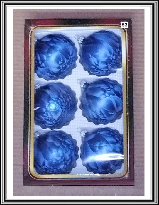 A Sklenené gule ručne maľované 8 cm 6 kusov č 53