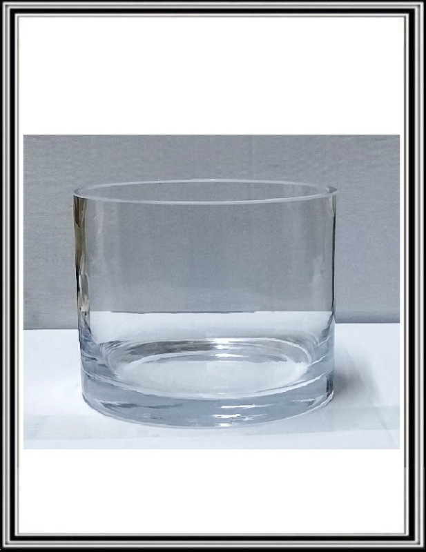 X Sklenená váza valec priemer 25 x 20 cm 259 A