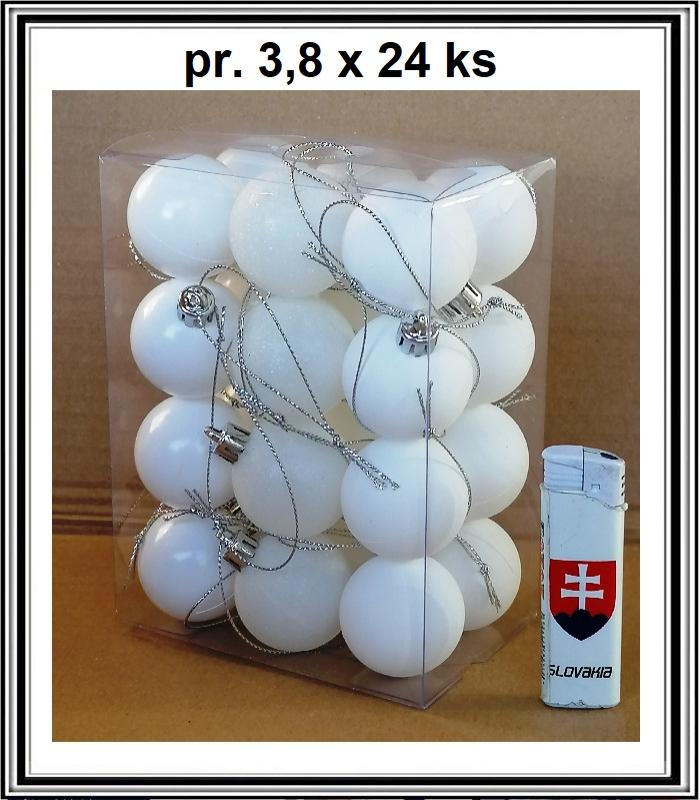 Biele - Sadá 24 ks 3,8 cm 235623