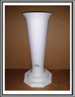Plastová váza FLAKON 2-9 , pr.13,5, v-32,5 cm  Biela