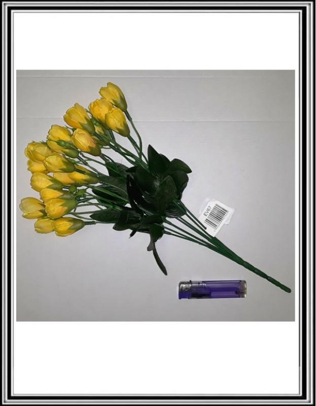 Kytica 26 cm s 21 hlavkami č EV 67 žltá