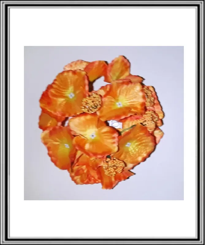 Um.hlavička - HORTENZIA TVRDÁ 17 cm - žlto oranž