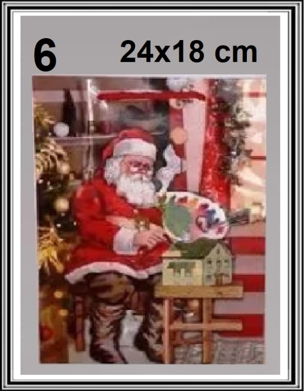 Vianočná darčeková taška 24x18 cm č 6