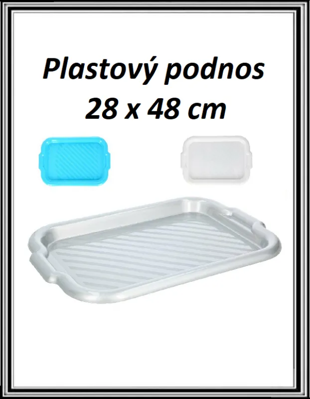 Plastový podnos 28 x 40 cm č PL20-6085