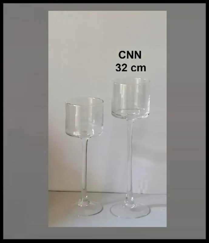Sklenený svietnik CNN 32 cm