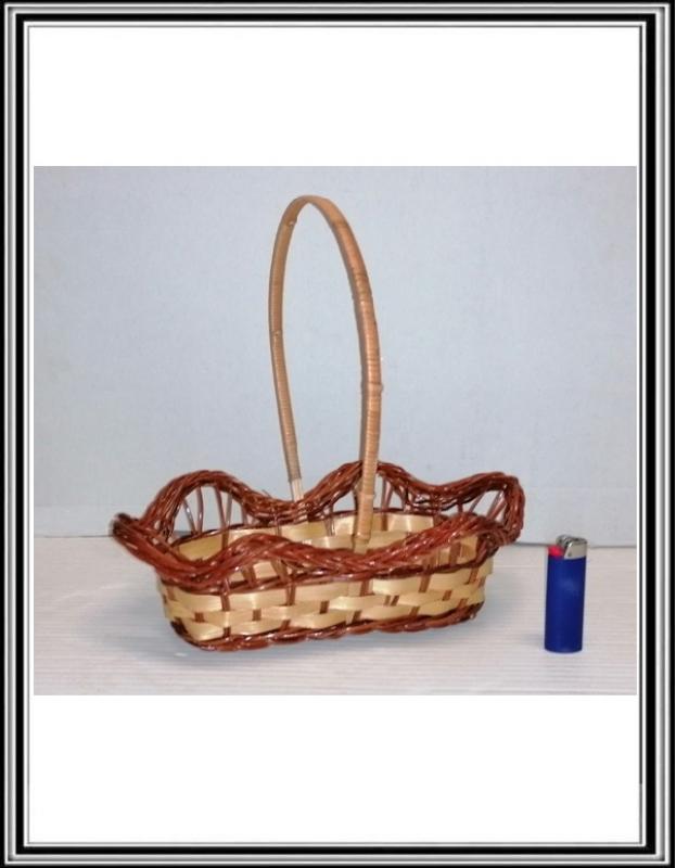 Prútený košik ovalný kos 1 priemer 34x34 cm č 600014