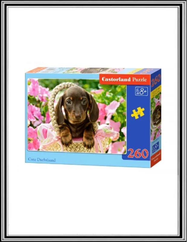 PUZZLE 260 ks šTENIATKO V KOšíKU č B-27514