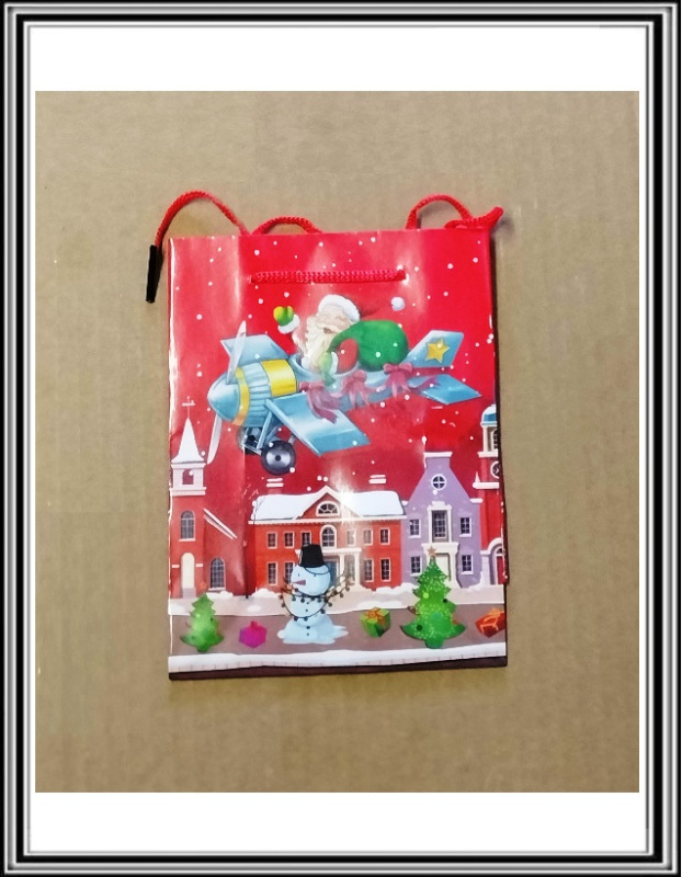 Vianočná darčeková taška 16x12 cm č 2