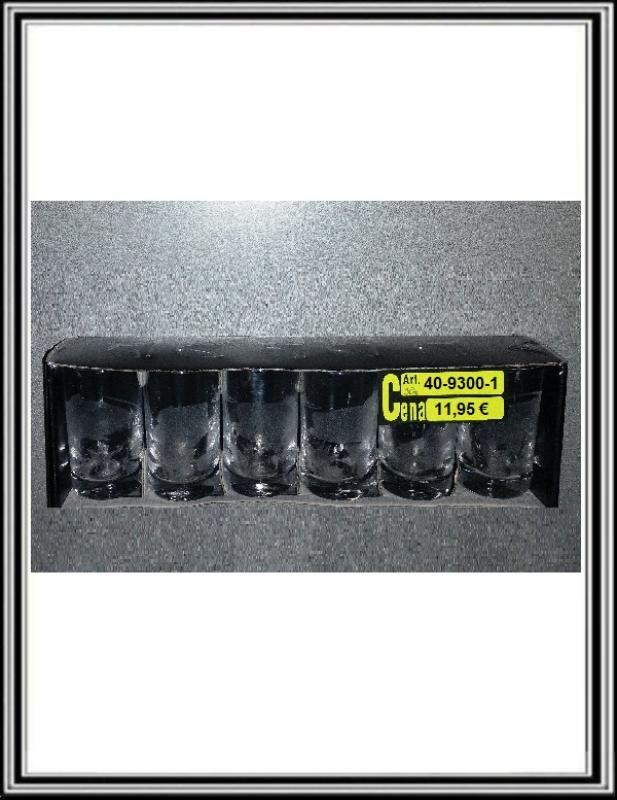 Štamperlíky 30 ml - Gravírovaná sadá 6 ks skl. rybárske štamperliky č 40-9300-1 HLADKÉ - 2