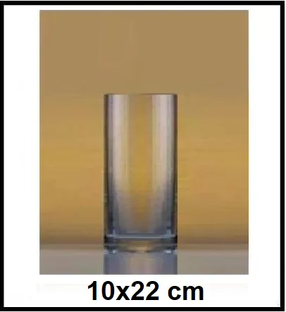 Sklenená váza 10x22 cm  LA17-1105-M00