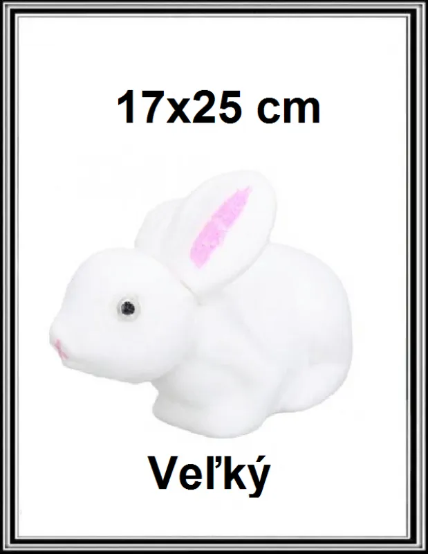 A Veľký dekoračný zajačik 17x25cm č RS18426-31