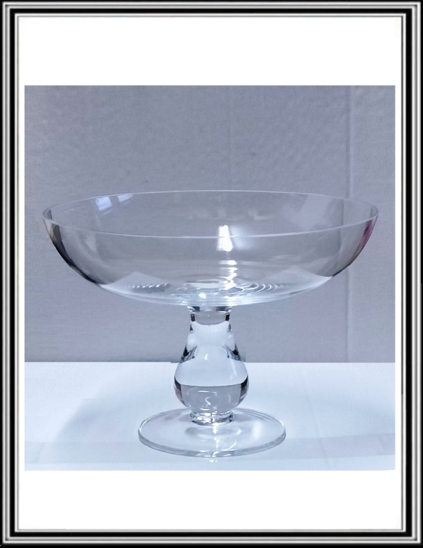 X Sklenená miska na stopke priemeru 24 x 16,5 cmč 9904