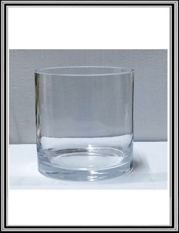 Sklenená váza valec priemer 17 x 17 cm č 355