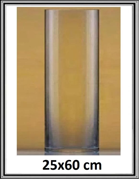 Sklenená váza 25x60 cm č LA17-2496C