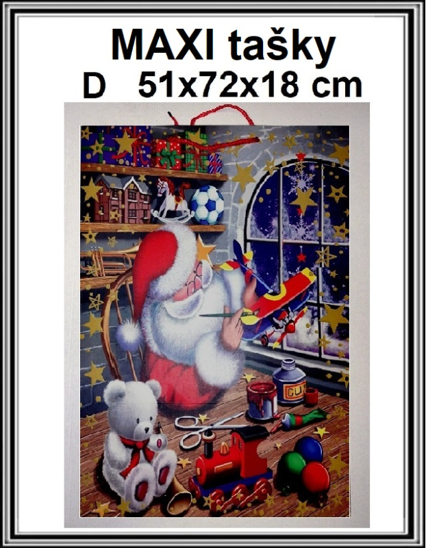 Vianočná darčeková taška 51x72x18 cm Dč 1454