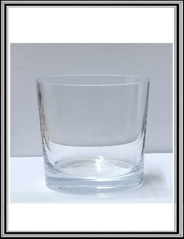 Sklenená váza valec priemer 16 x 15 cm